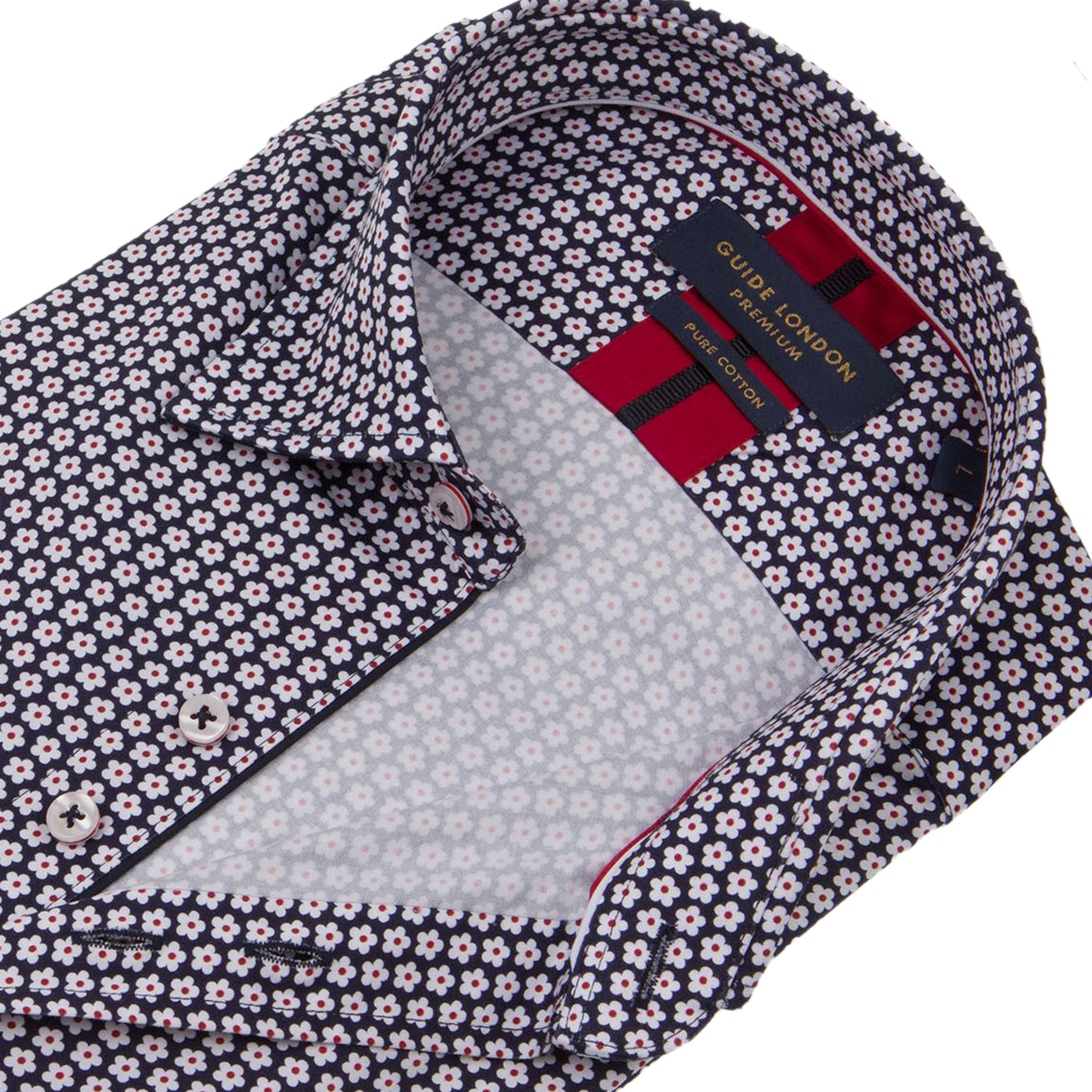 Geo floral long sleeve shirt