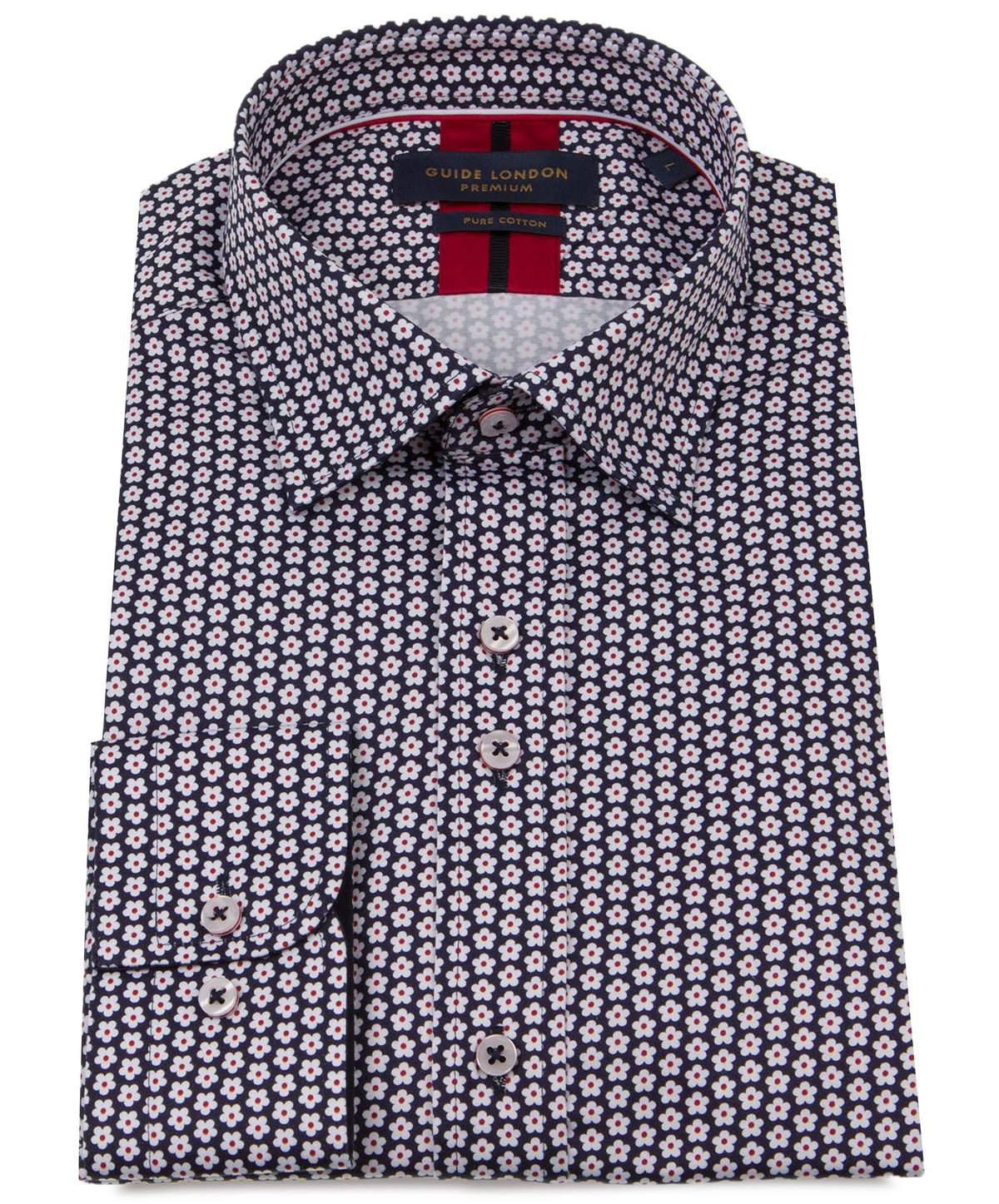Geo floral long sleeve shirt