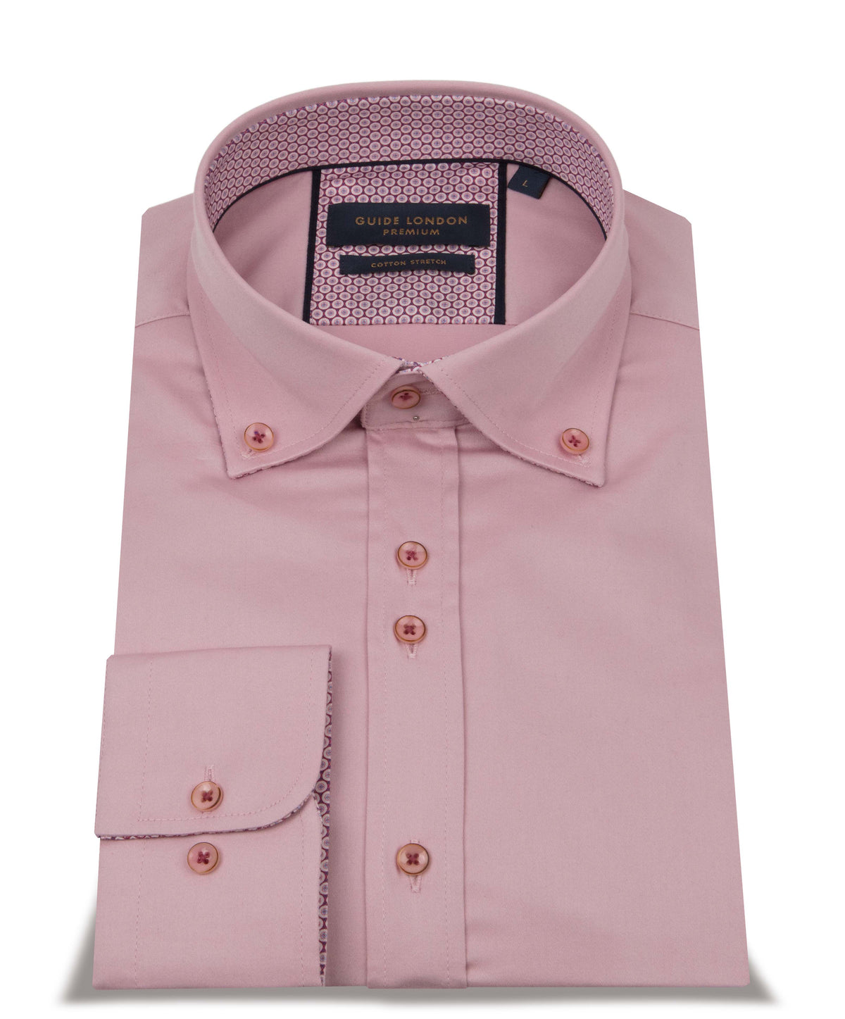Stretch Sateen Button Down Shirt