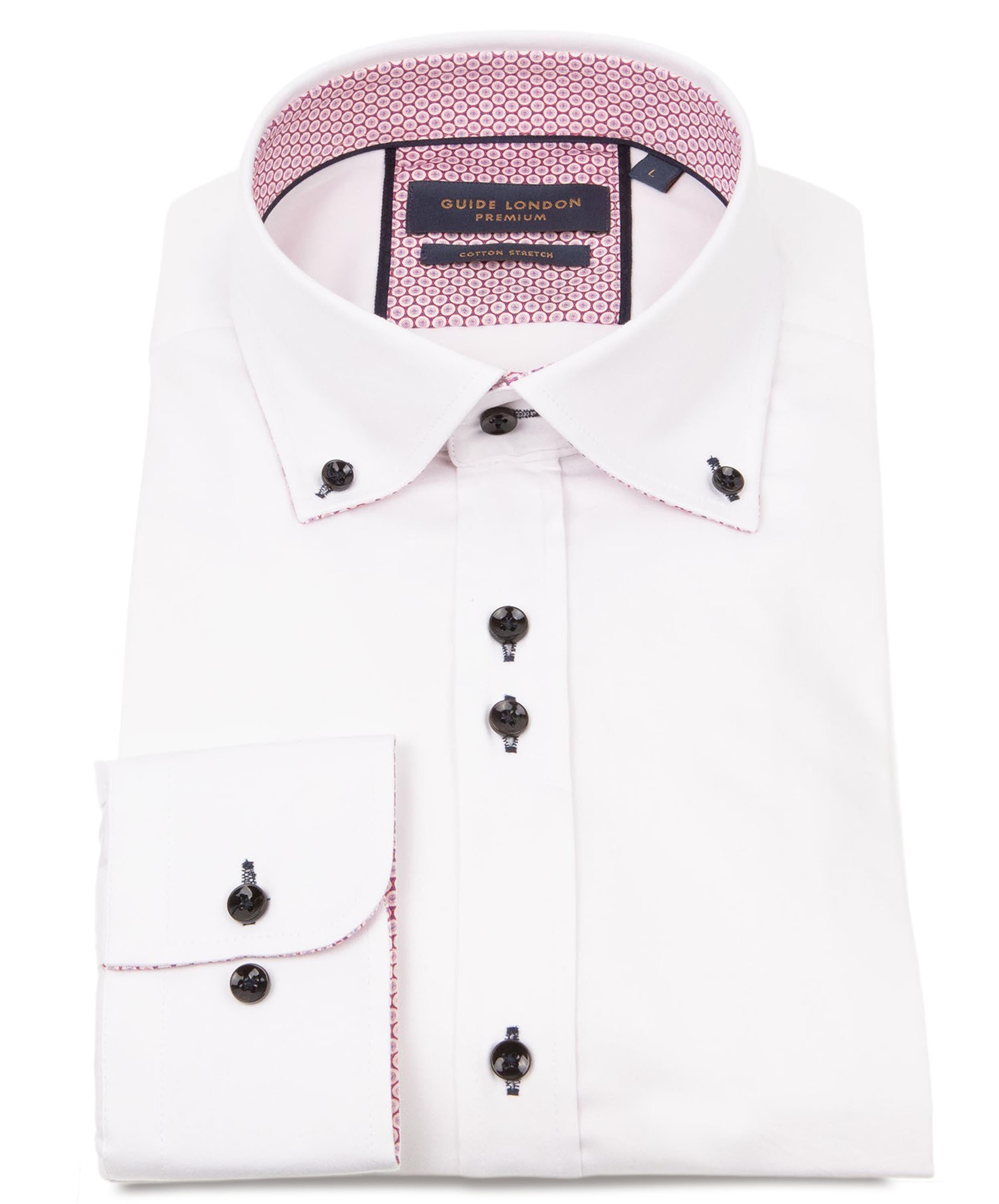 Stretch Sateen Button Down Shirt