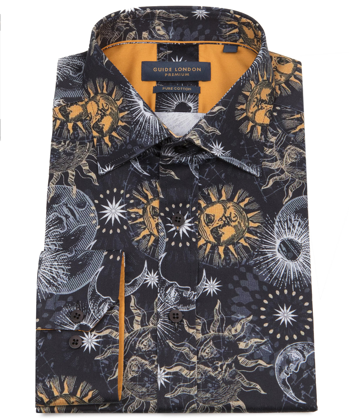 Long Sleeve Sun & Stars Print Shirt