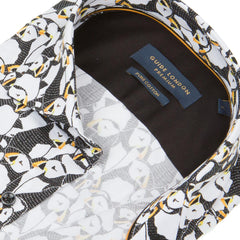 Long Sleeve Puffin Print Shirt