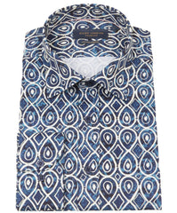 Long Sleeve Tile Print Shirt