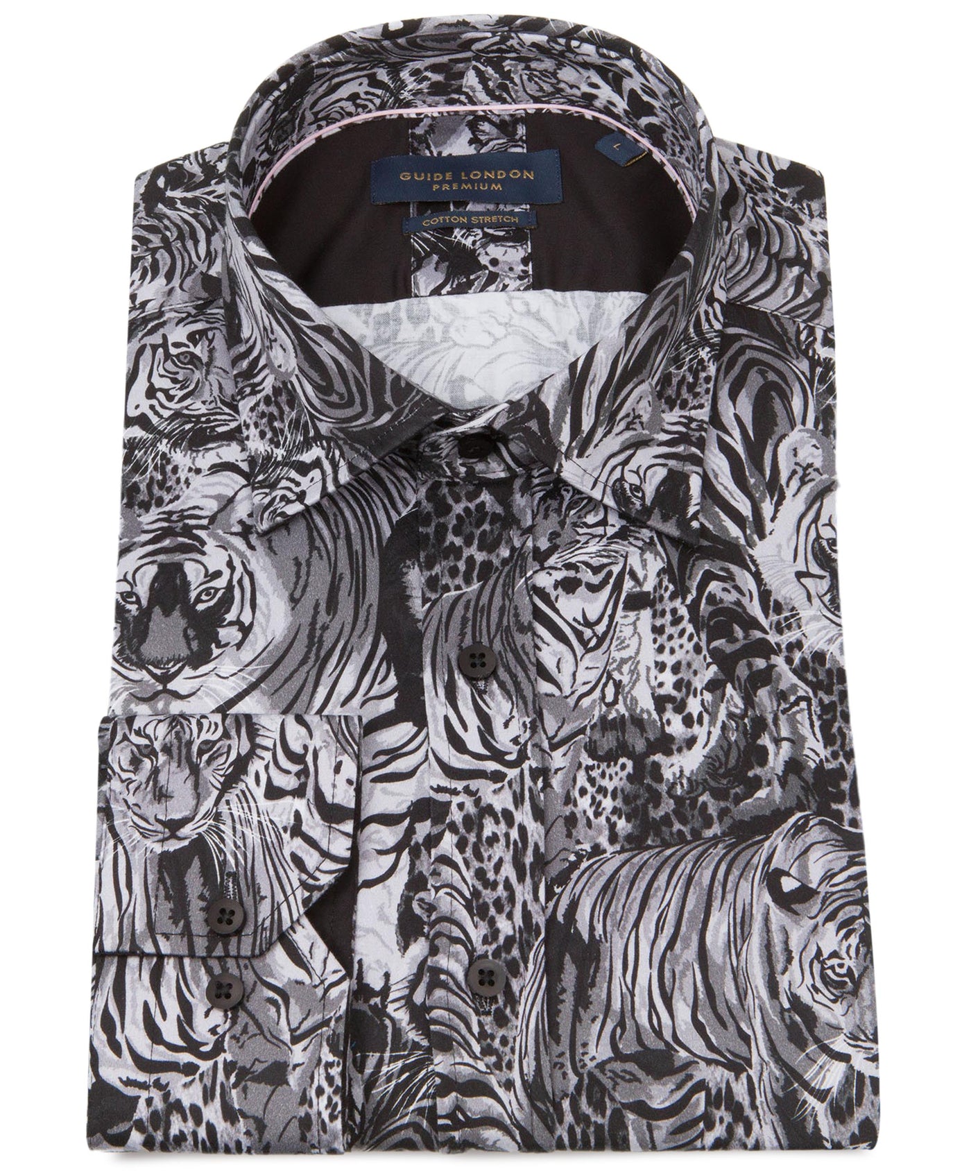 Long Sleeve Tiger Print Shirt