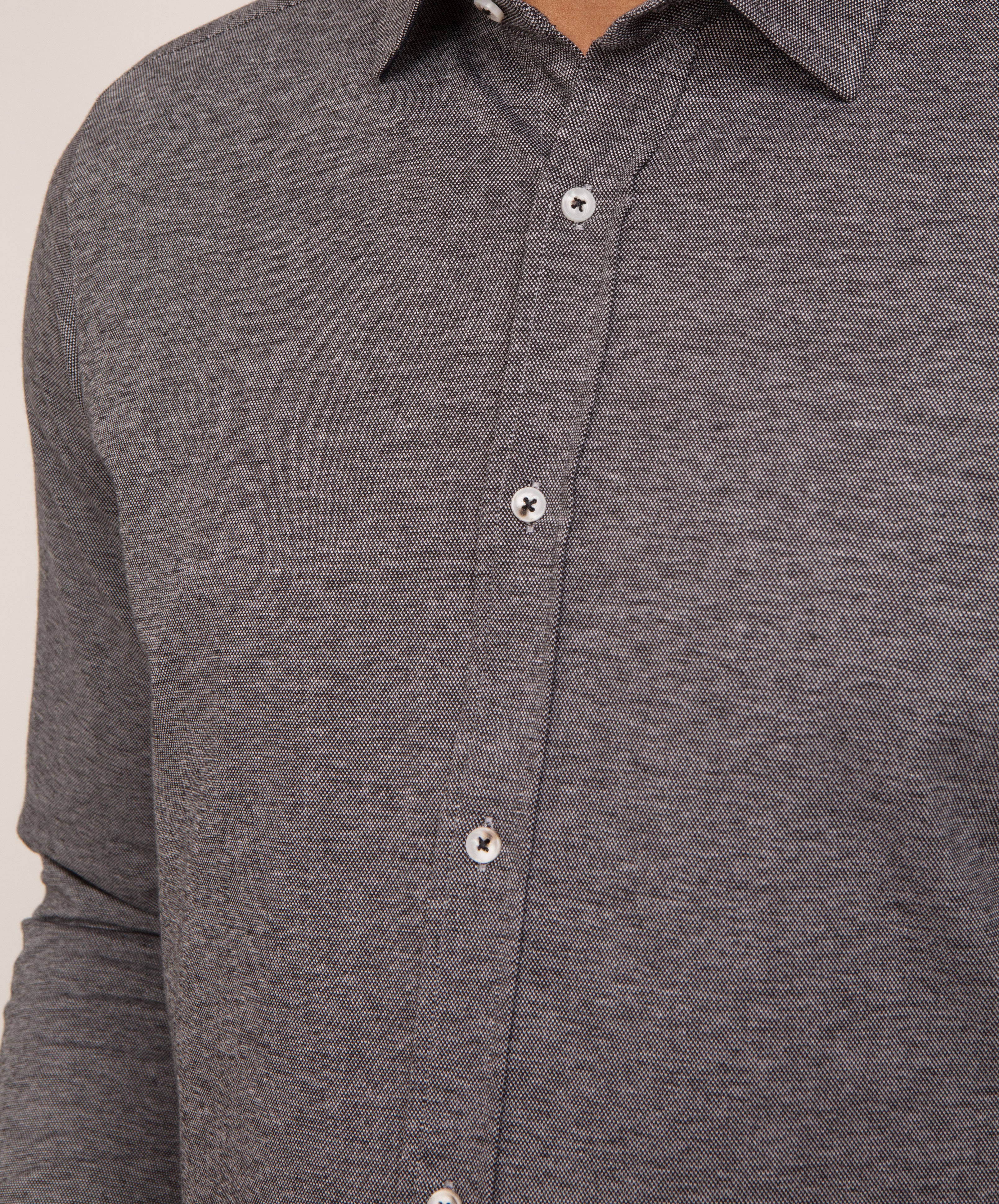 Long Sleeve Piquet Jersey Shirt
