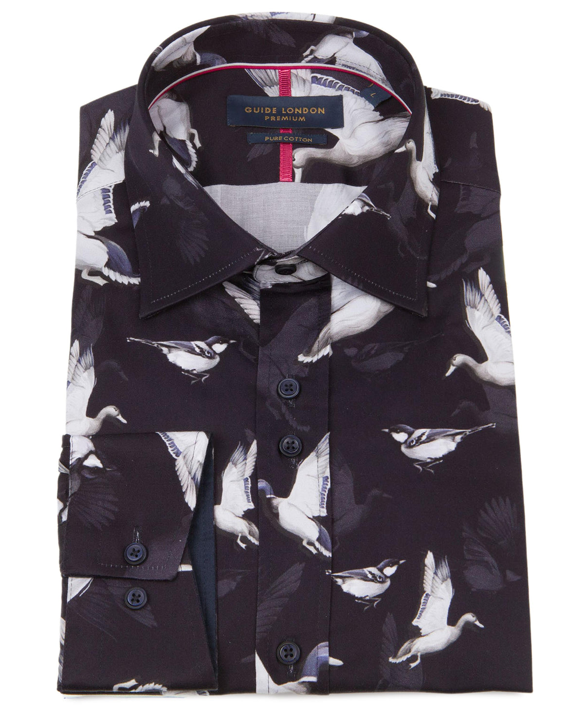 Long Sleeve Printed Bird Shirt