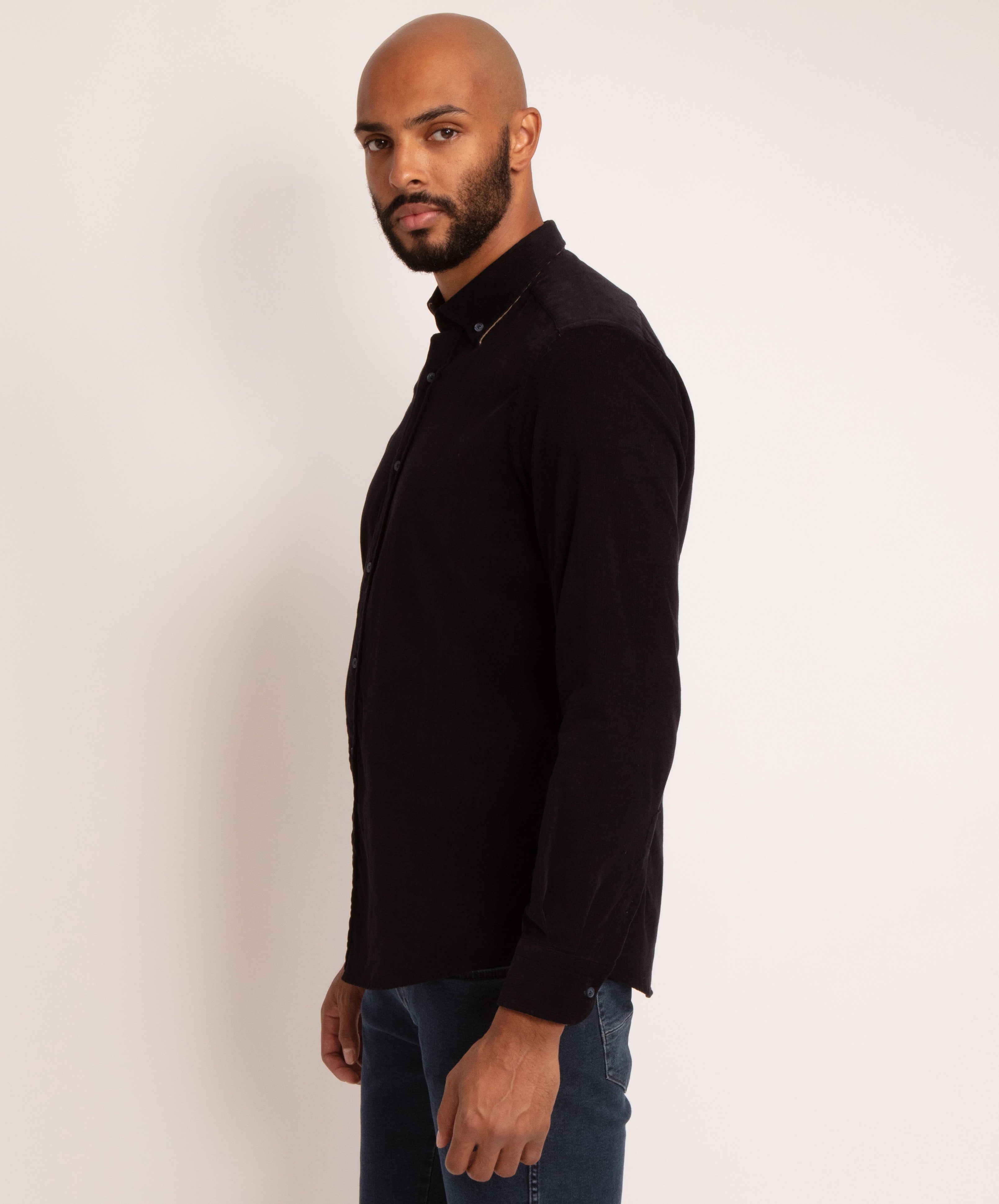 Long Sleeve Button Down Collar Shirt