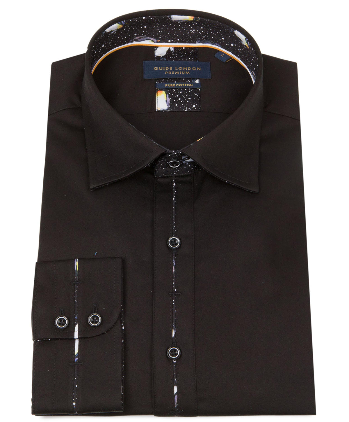 Long Sleeve Penguin Contrast Shirt