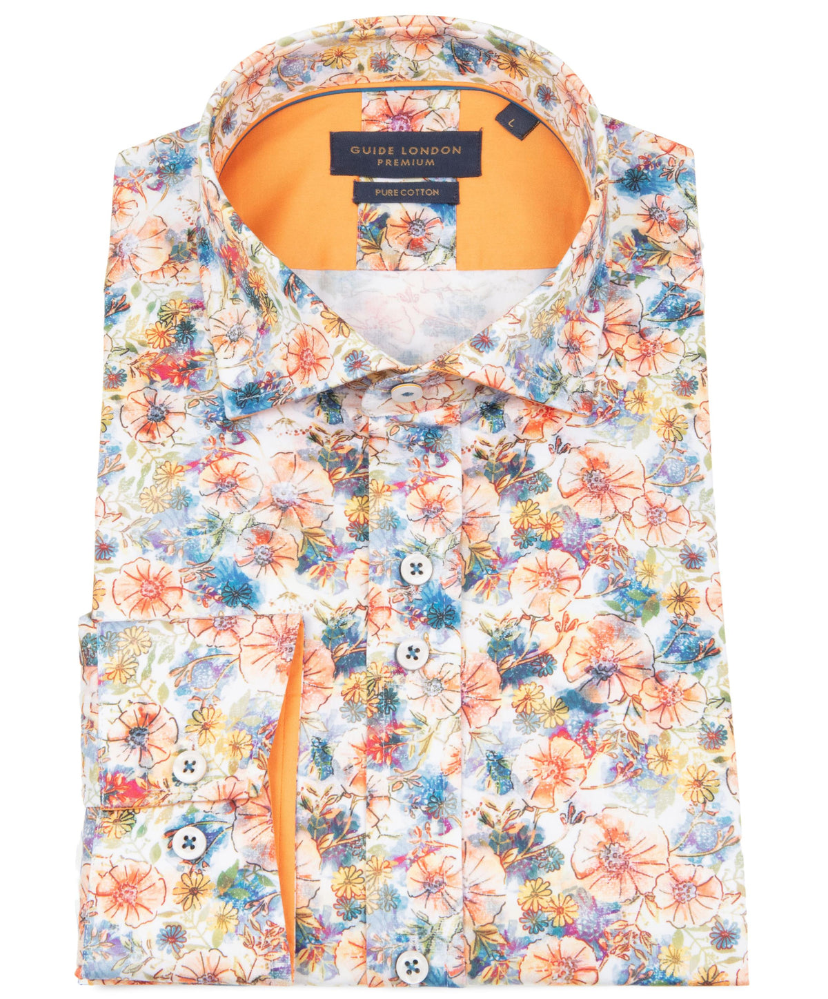 Long Sleeve Bloom Print Shirt