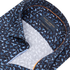 Long Sleeve Flying Bird Print Shirt