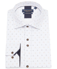 Long Sleeve Geometric Print Shirt