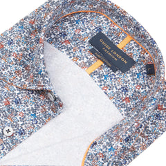 Long Sleeve Small Floral Print Shirt