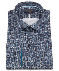 Long Sleeve Varied Micro Dot Print Shirt
