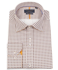 Long Sleeve Geometric Print Shirt