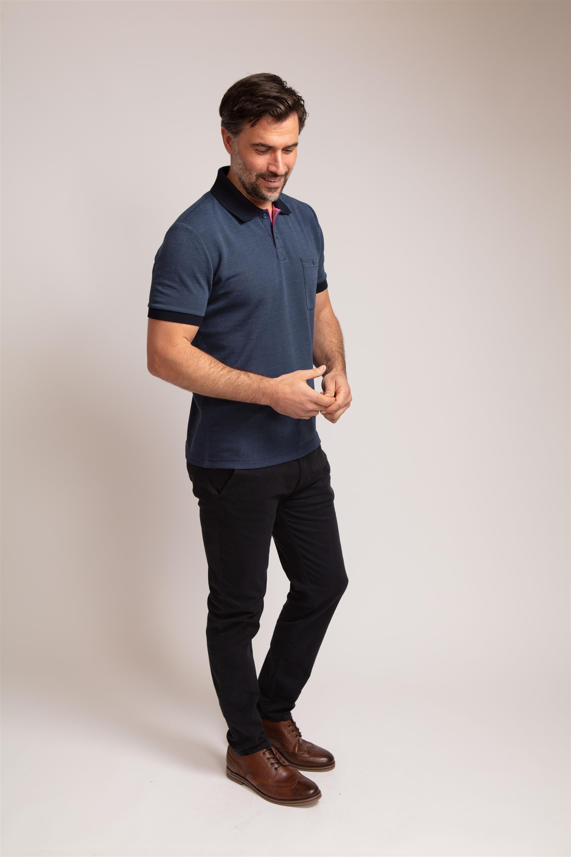 Jacquard polo