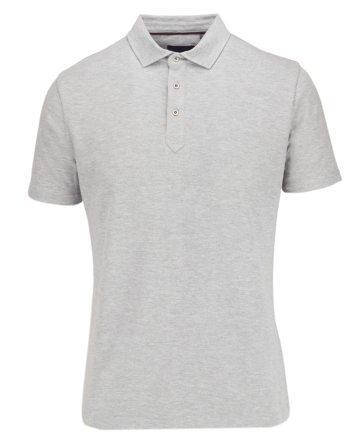 Textured Short Sleeve Polo Top