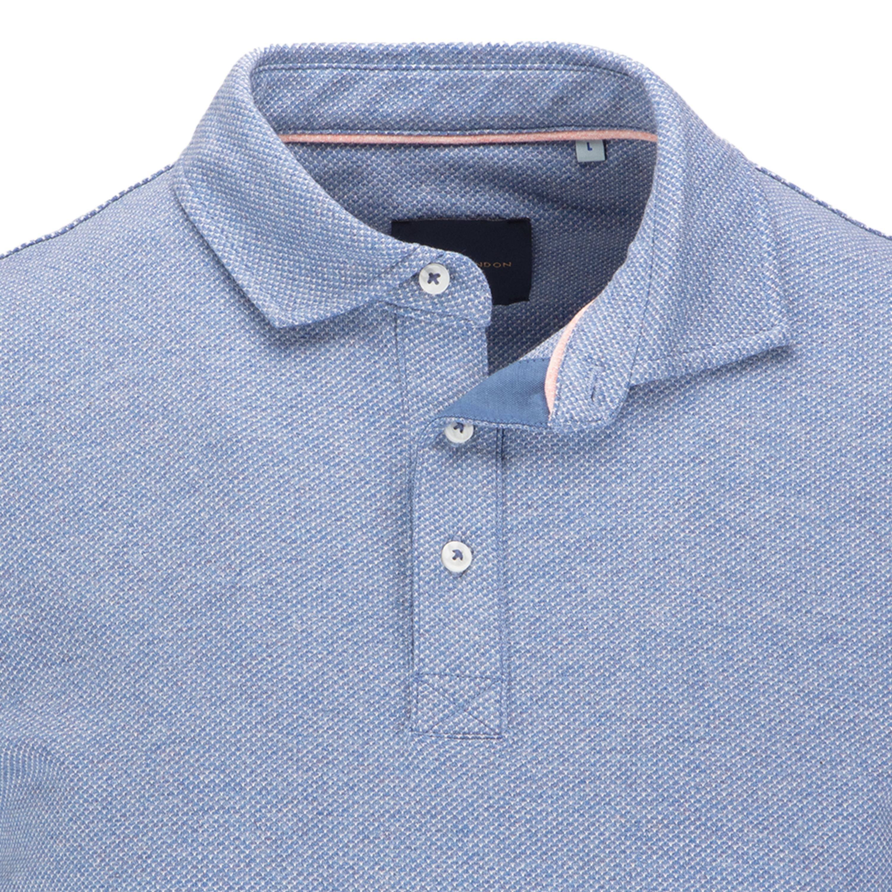 Short Sleeve Melange Jacquard Polo