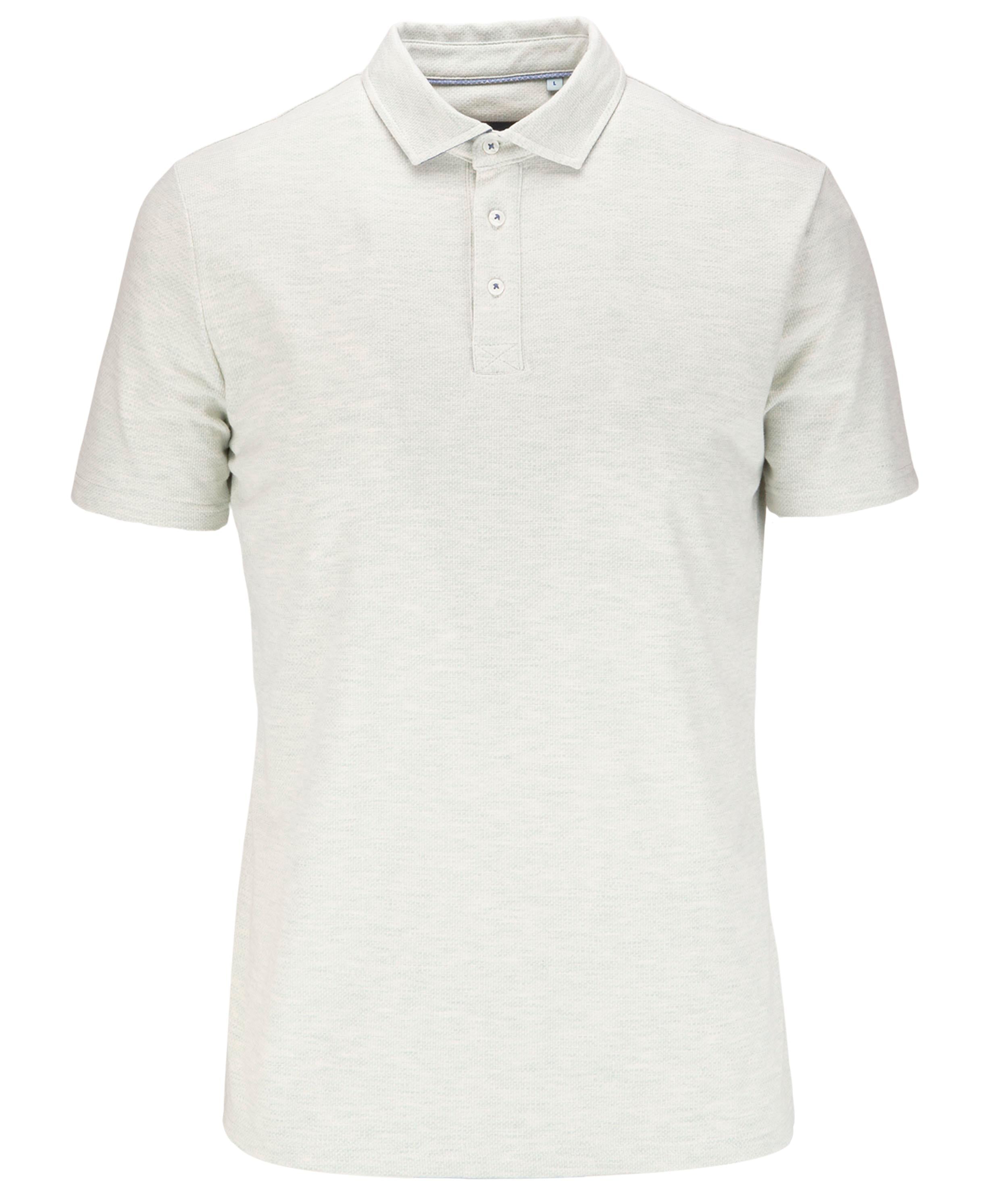 Short Sleeve Melange Jacquard Polo