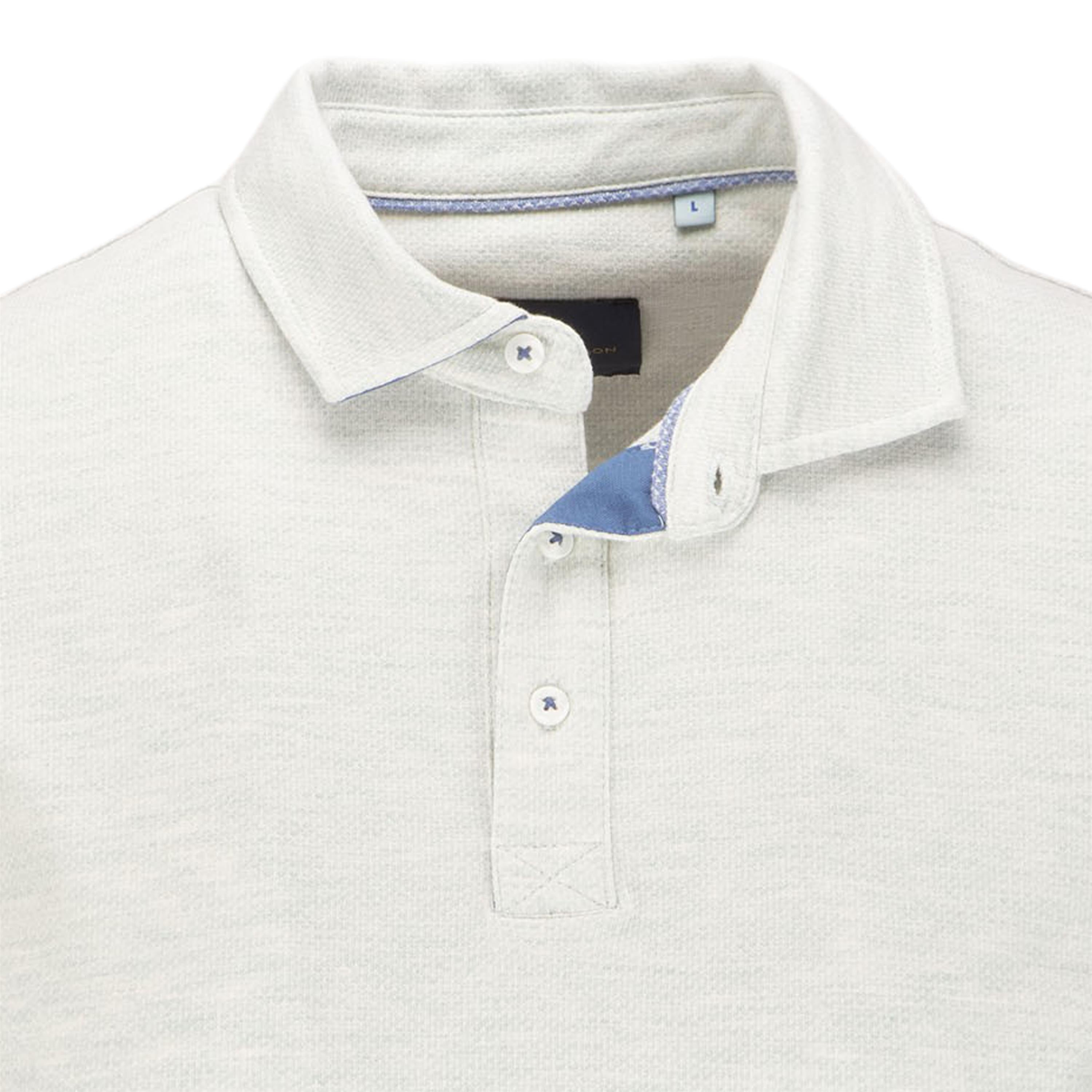 Short Sleeve Melange Jacquard Polo