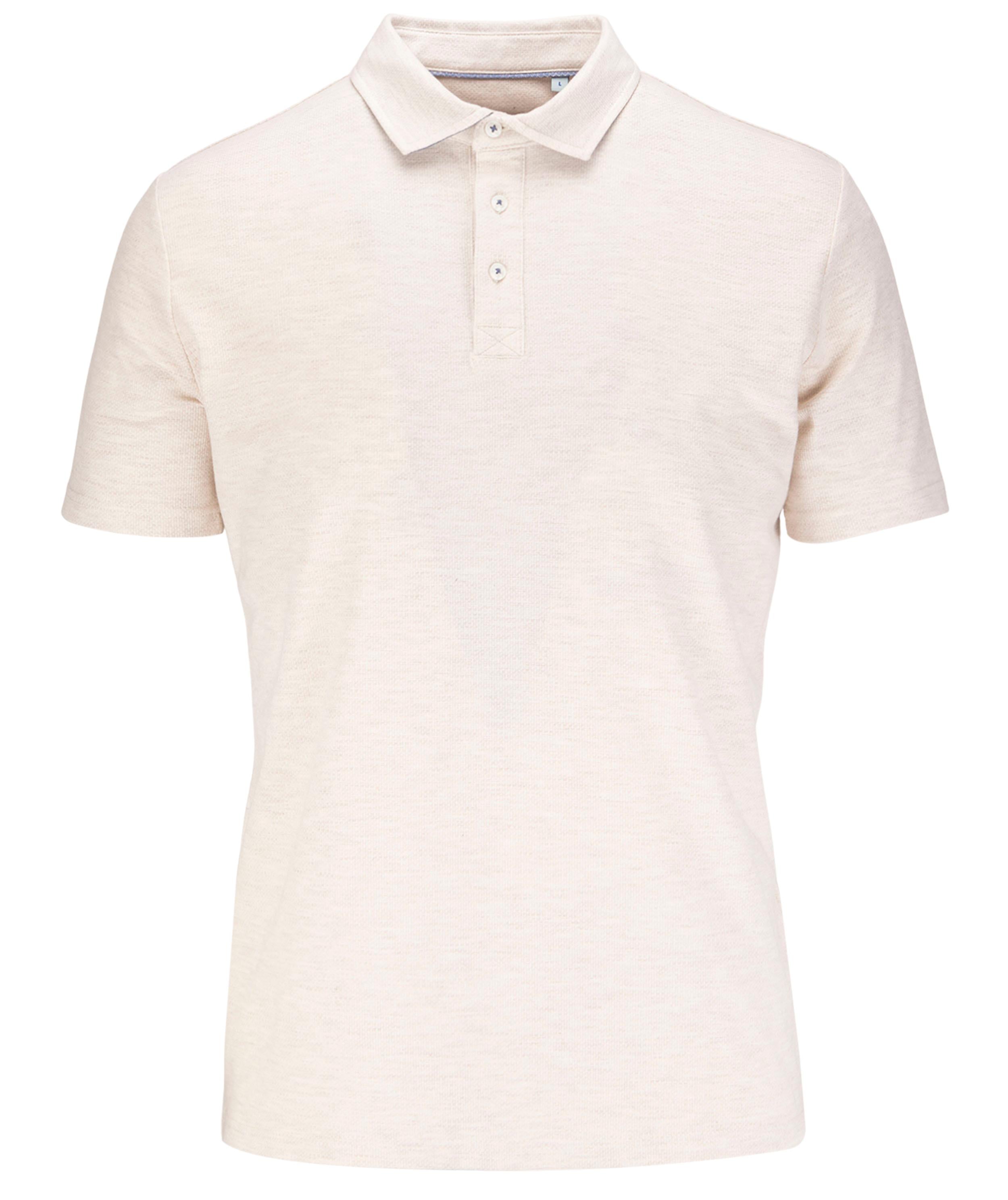 Short Sleeve Melange Jacquard Polo