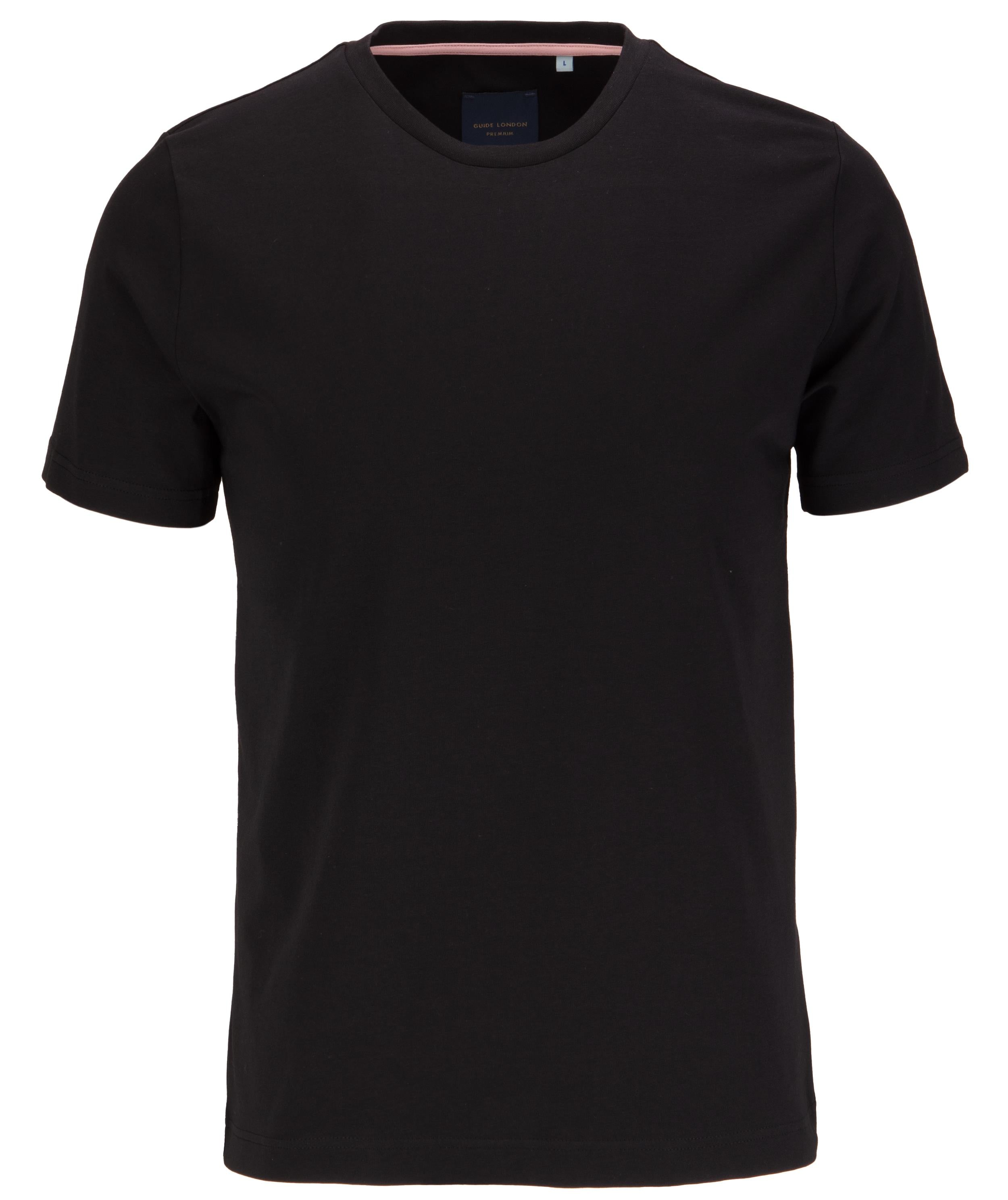 Short Sleeve Cotton Lycra Stretch Crew Neck T-shirt