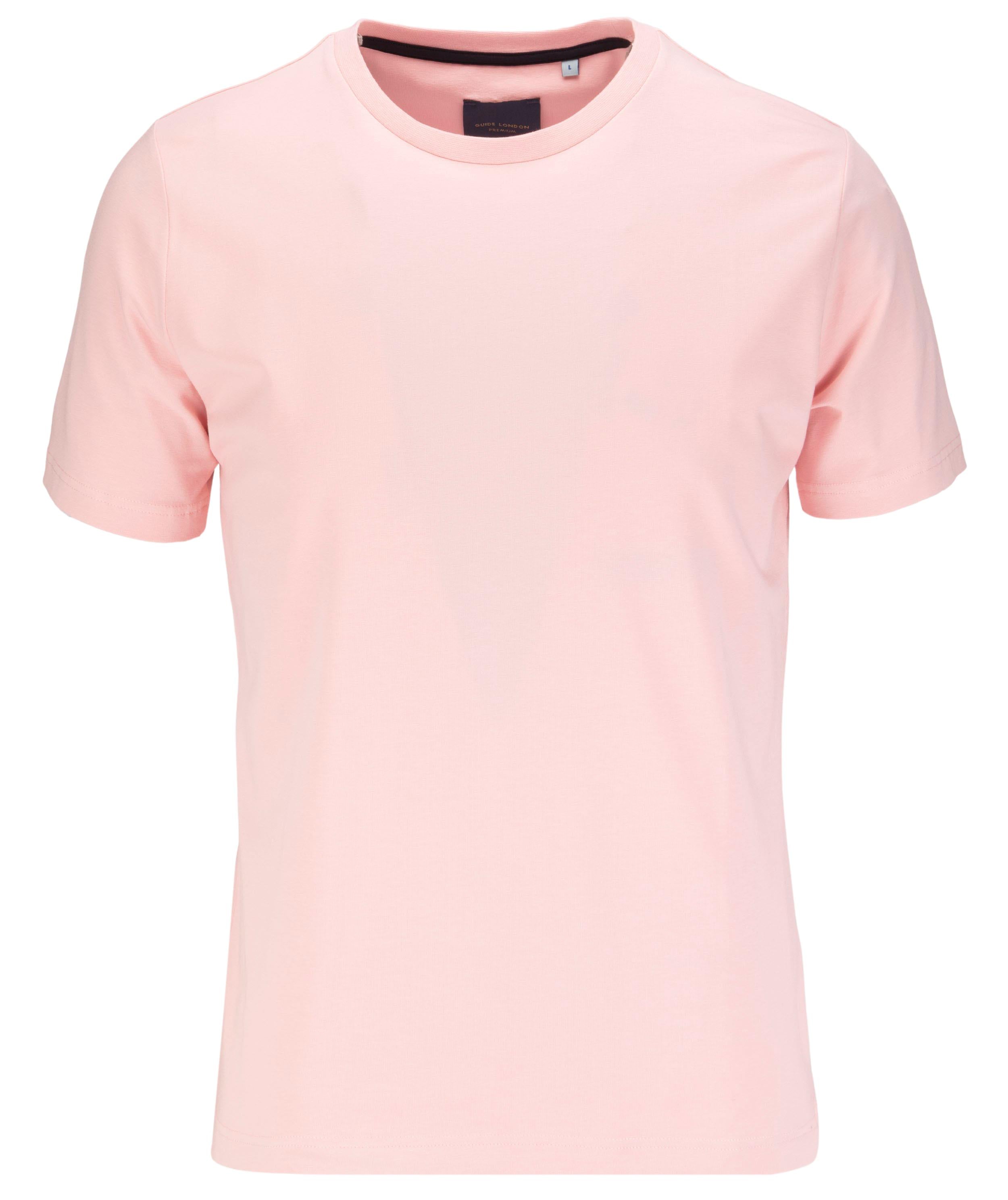 Short Sleeve Cotton Lycra Stretch Crew Neck T-shirt