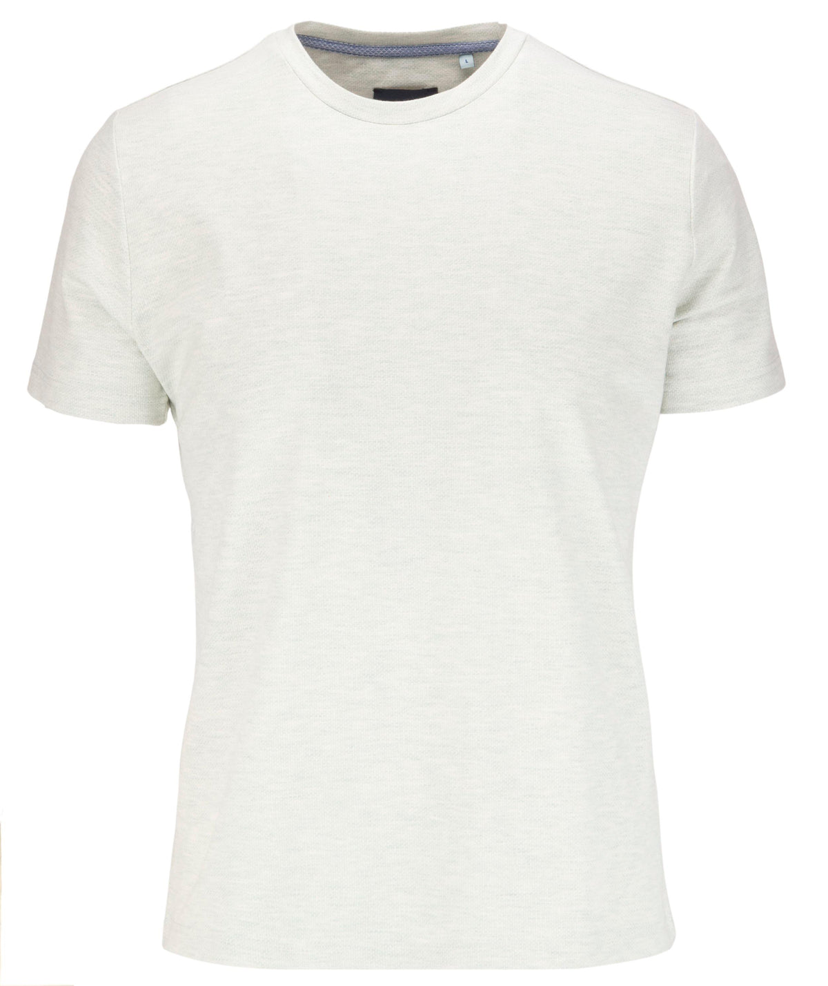 Short Sleeve Jacquard Crew Neck T-shirt