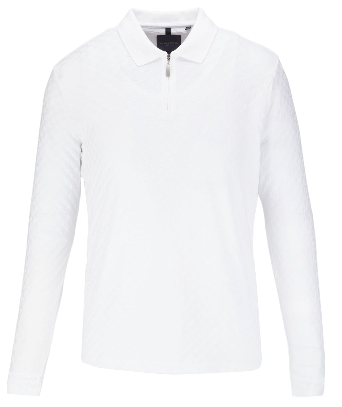 Long Sleeve Zip Knitted Polo