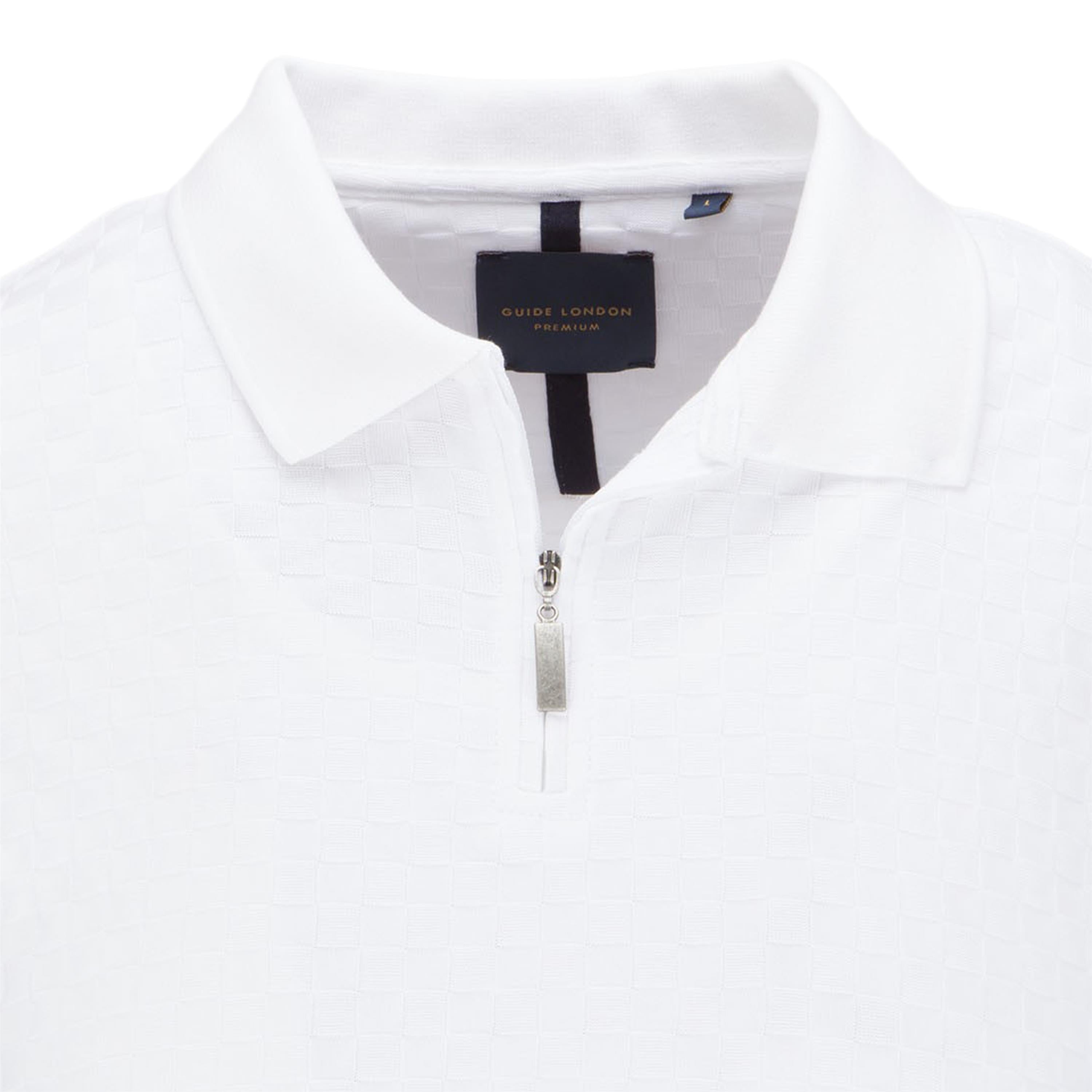 Long Sleeve Zip Knitted Polo