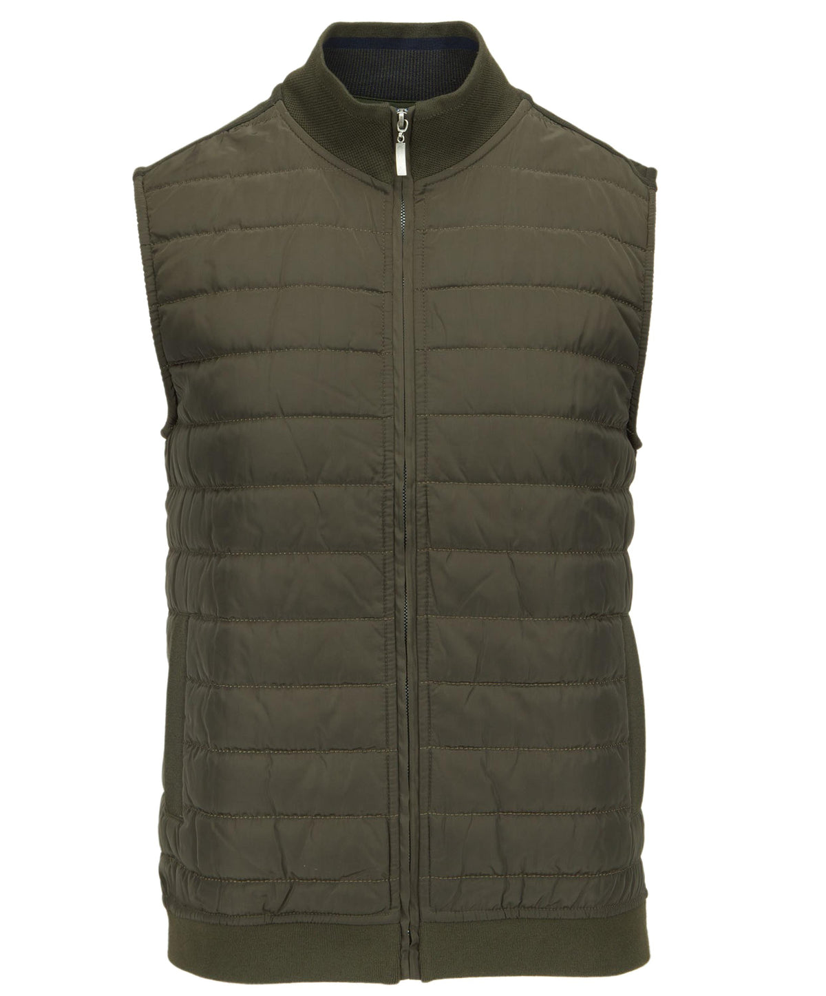 Zip Funnel Neck Quilted Gilet