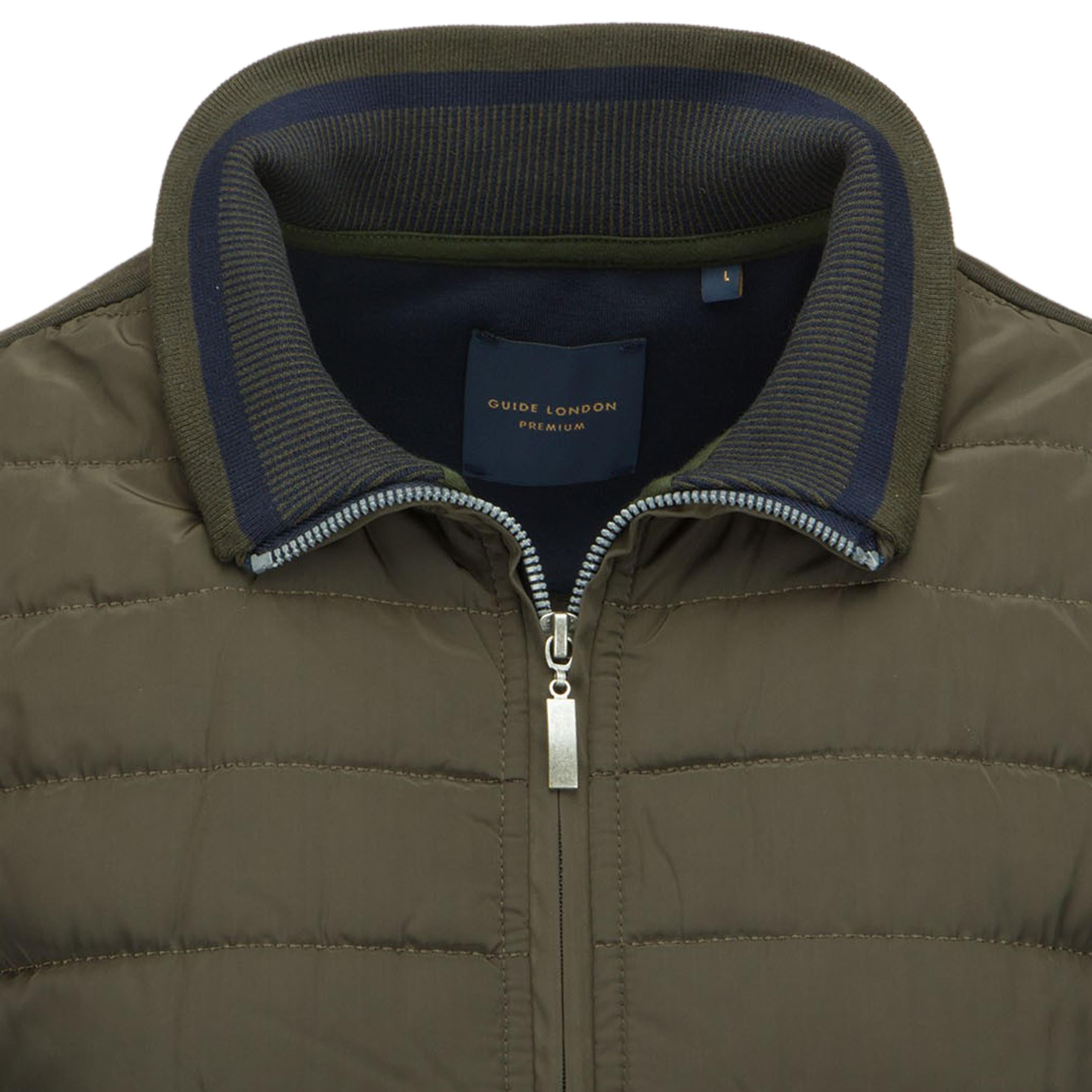 Zip Funnel Neck Quilted Gilet