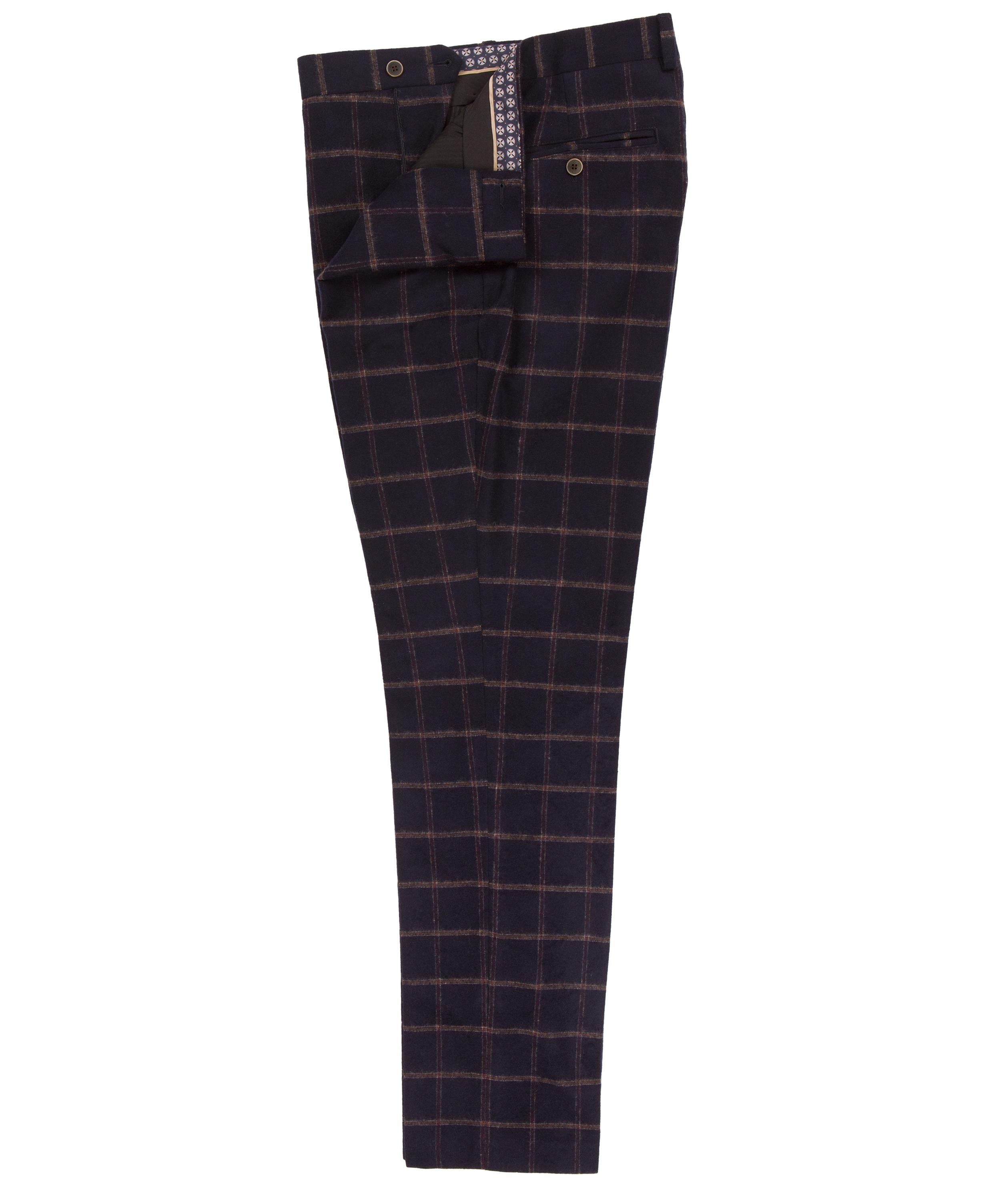 Brushed Tweed Check Trouser