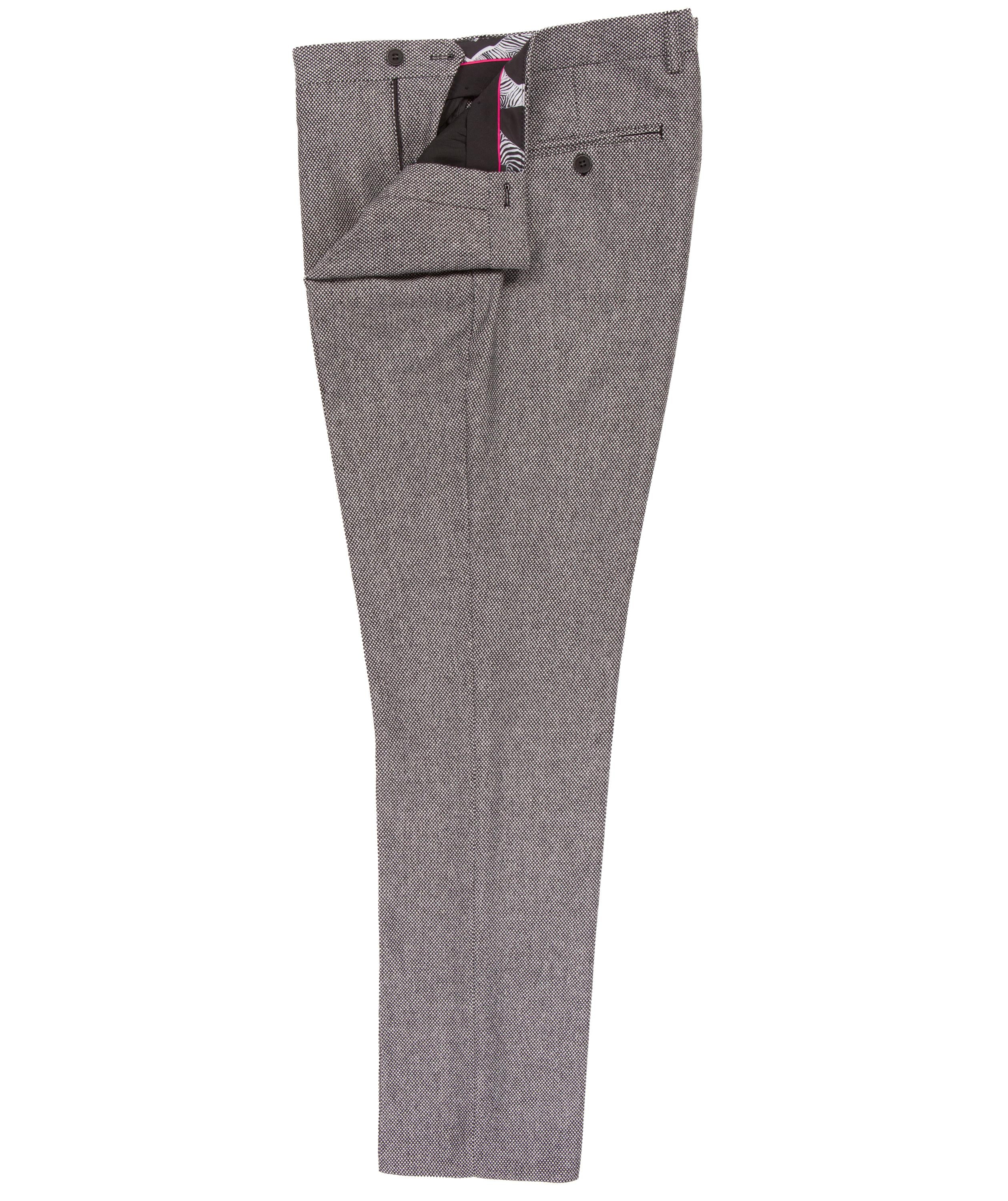 Brushed Tweed Check Trouser