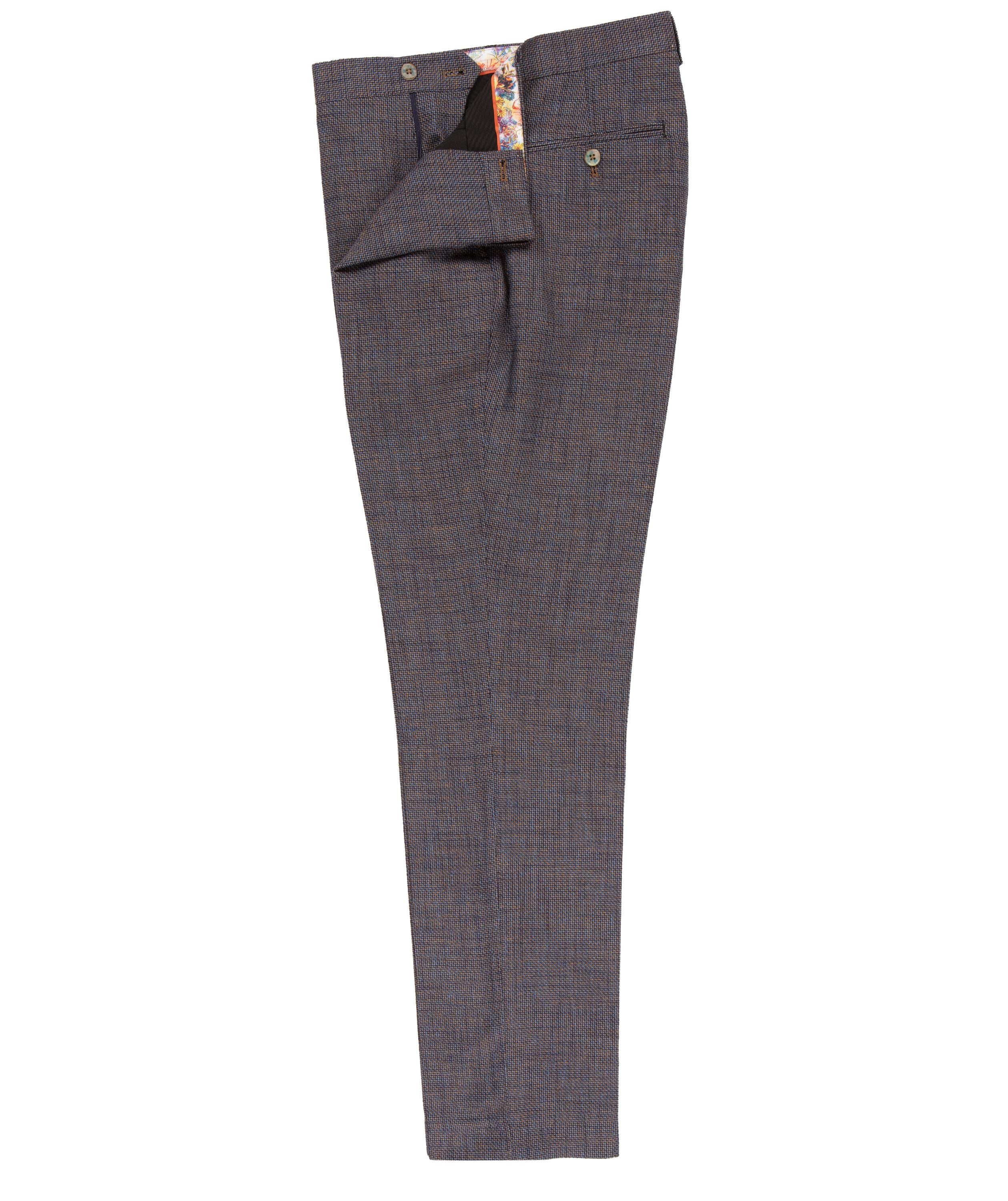 Textured Woven Triple Colour Yarn Trouser