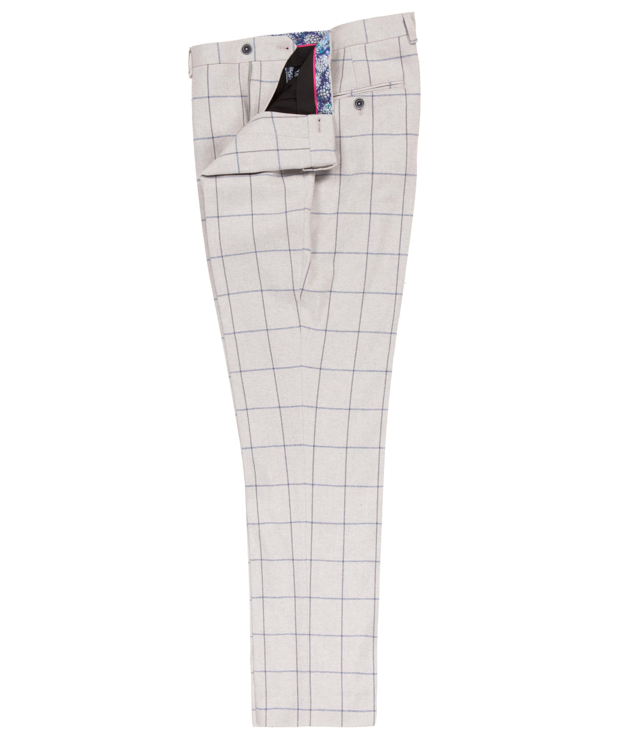 Italian-made blended fabric trouser