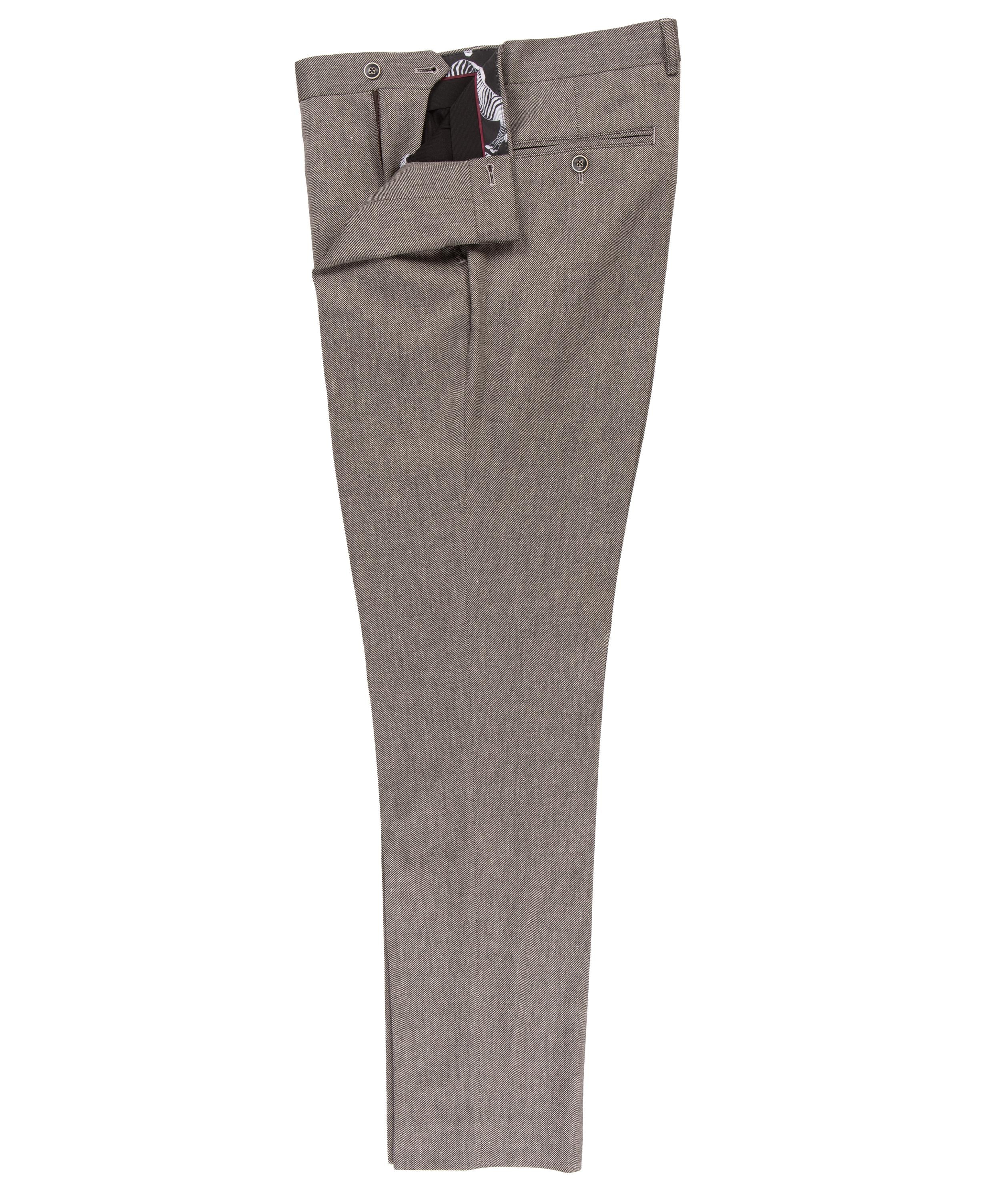 Linen Cotton Blend Trouser