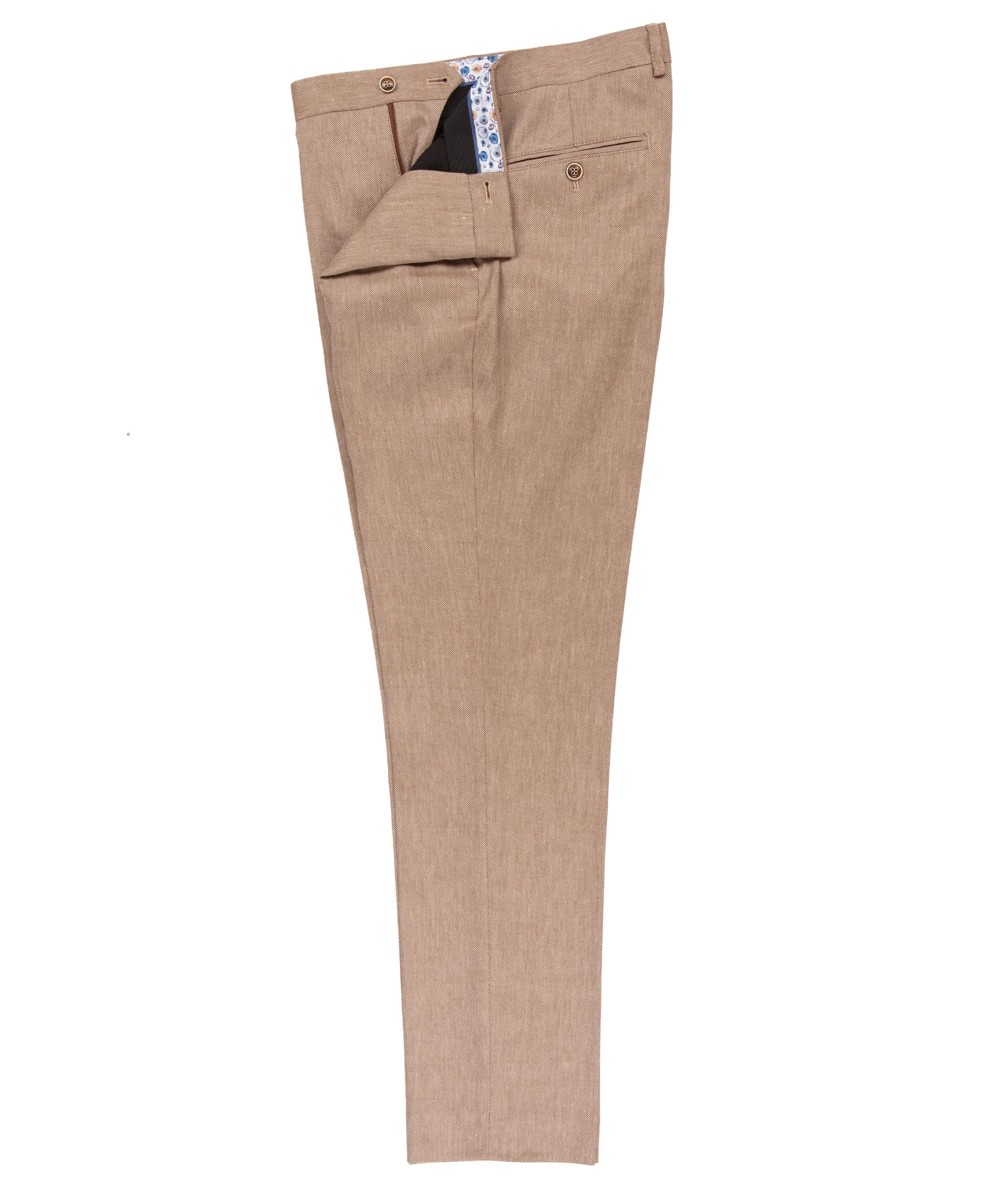 Linen Cotton Blend Trouser