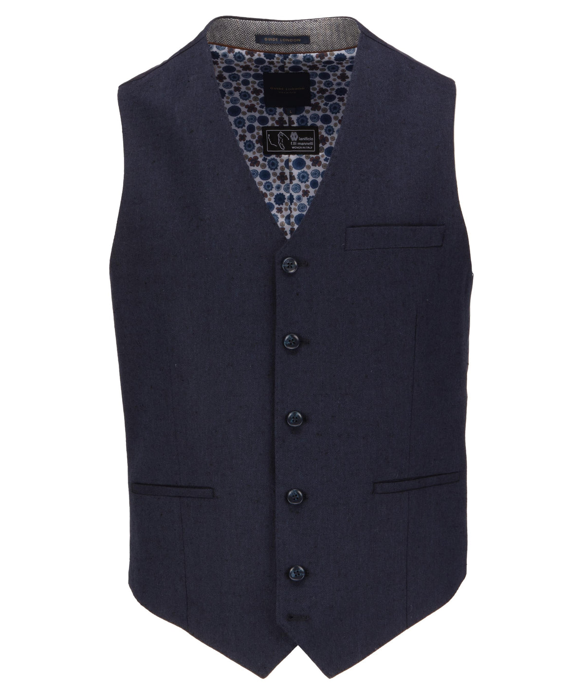 Italian Cotton and Linen Blend Waistcoat