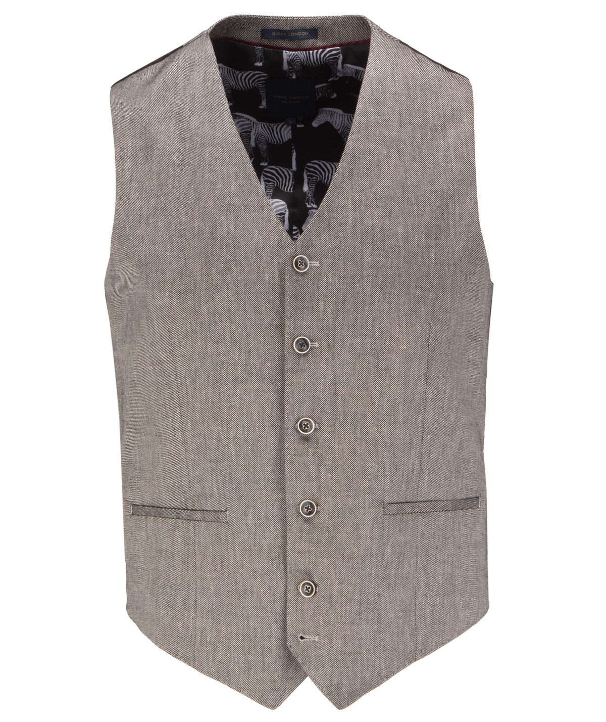 Linen Cotton Blend Waistcoat